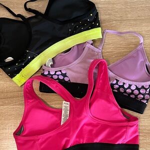 3 Nike Sports Bra Trio - Black, Pink, Yellow